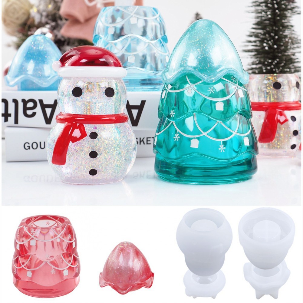 คริสต์มาส Jar อีพ็อกซี่เรซินแม - Craft Embellishment Storage บทวิจารณ์และราคา
