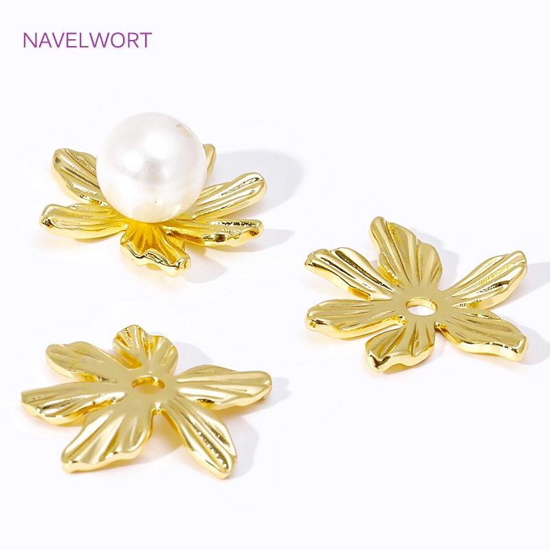 ฝาครอบลูกปัดรูปดอกไม้ขนาดใหญ่ช - Embellishment Crafts บทวิจารณ์และราคา