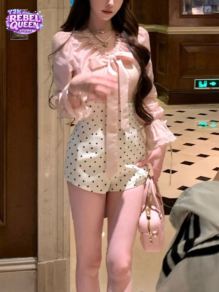ชุดเซ็ตสองชิ้นสไตล์เกาหลีหวานซ - Elastic Lace Trim บทวิจารณ์และราคา