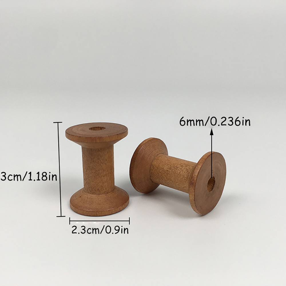 10/20 ชิ้น มินิบ็อบบินไม้สำหรั - Organza Ribbon Spool บทวิจารณ์และราคา