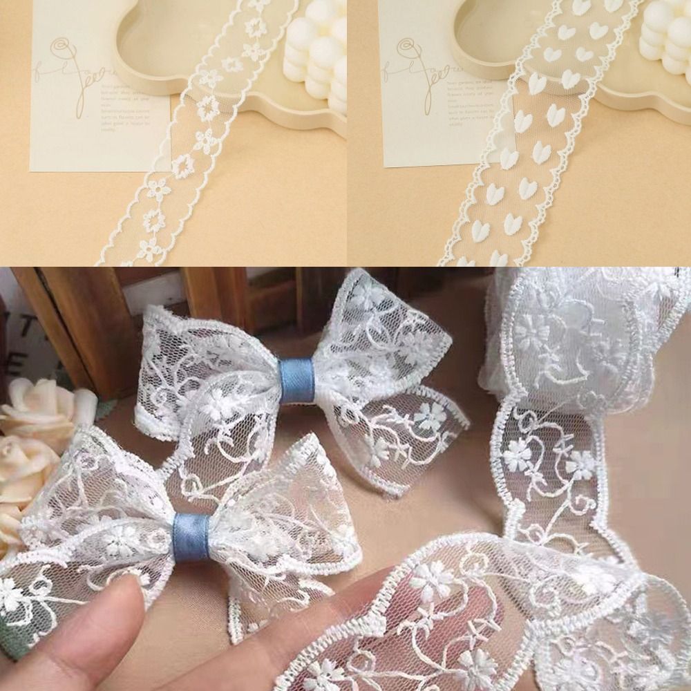 ริบบิ้นลูกไม้ตกแต่งผ้าฝ้ายแท้  - Lace Ribbon Trim บทวิจารณ์และราคา