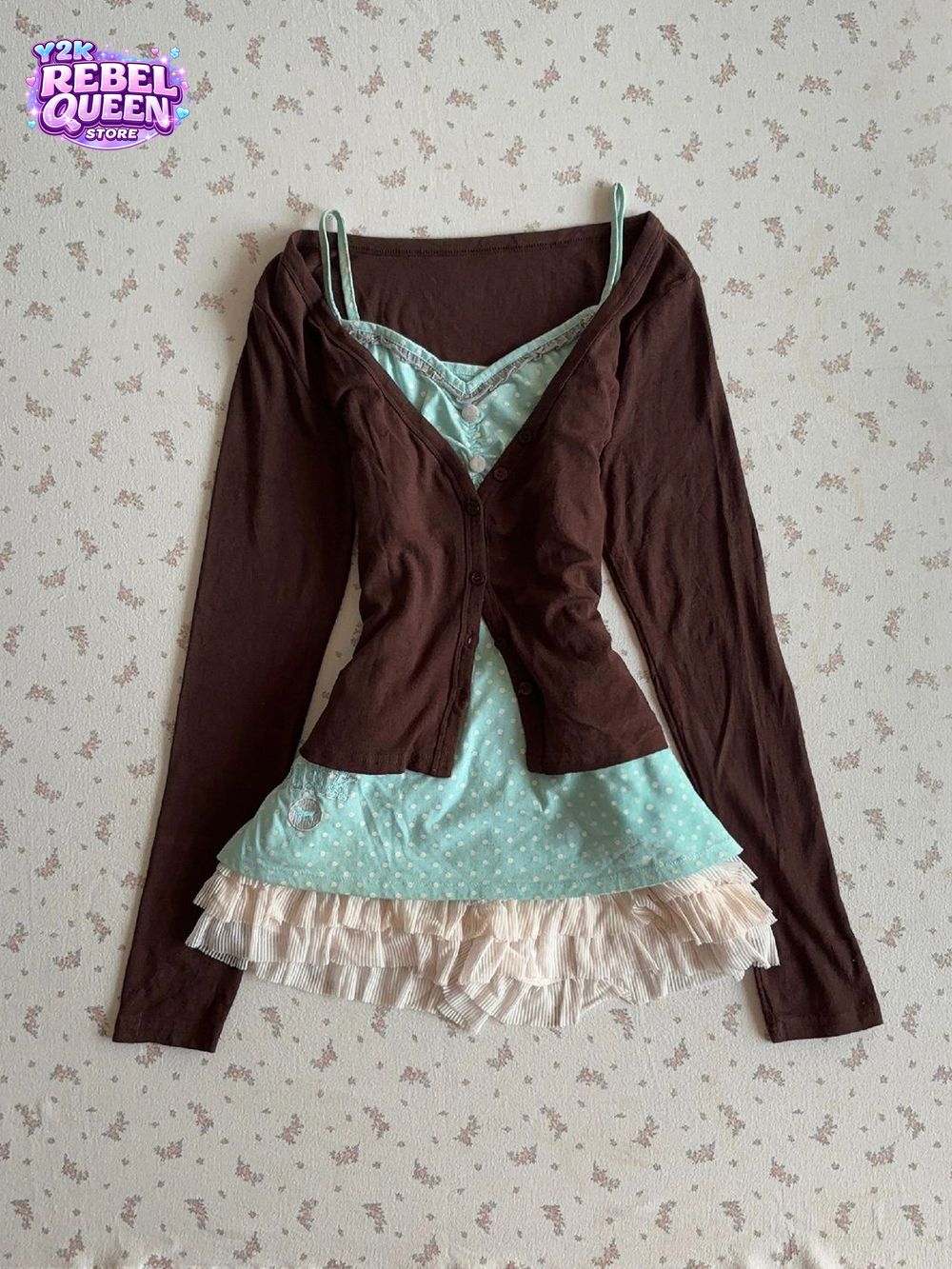 ชุดเดรสวินเทจ Y2K สไตล์ Coquet - Elastic Lace Trim บทวิจารณ์และราคา