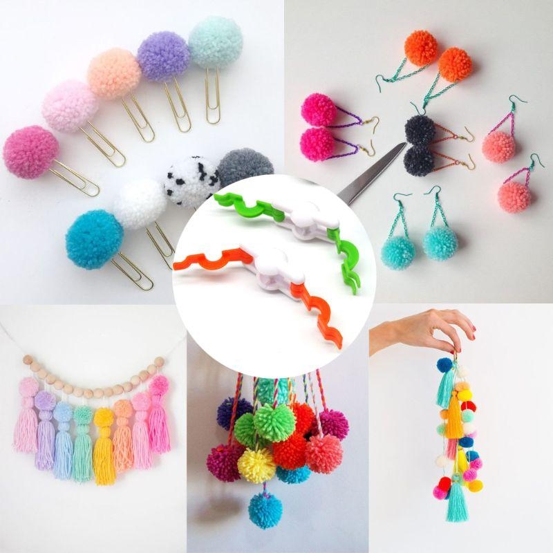 D8KF 2 ชิ้น Pom-Pom Maker สำหร - Pom Pom Maker Tool บทวิจารณ์และราคา